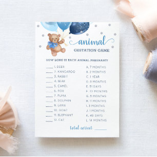 Carte de Baby shower de la manifestation de l'ours