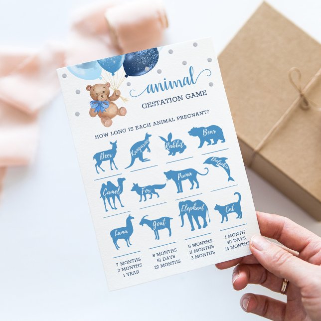 Carte de Baby shower de la manifestation de l'ours (Créateur téléchargé)
