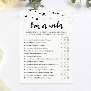 Carte de Baby shower de partie supérieure ou infér