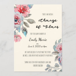 Carte de Baby shower des modifications de régime d