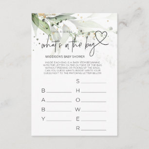 Carte de Baby shower neutre pour les Jeux d'Baby s