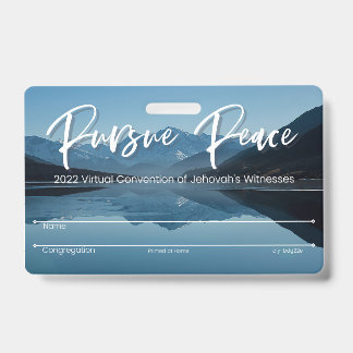 Carte de badge de convention de souvenir JW | Mont