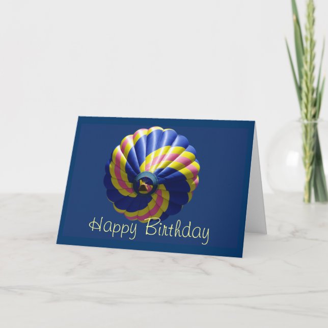 Carte de ballon de joyeux anniversaire (Devant)