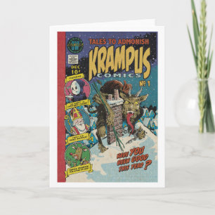 Carte de bande dessinée Krampus