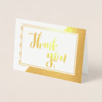 Carte de baptême "Merci" de l'huile d'or métalliqu