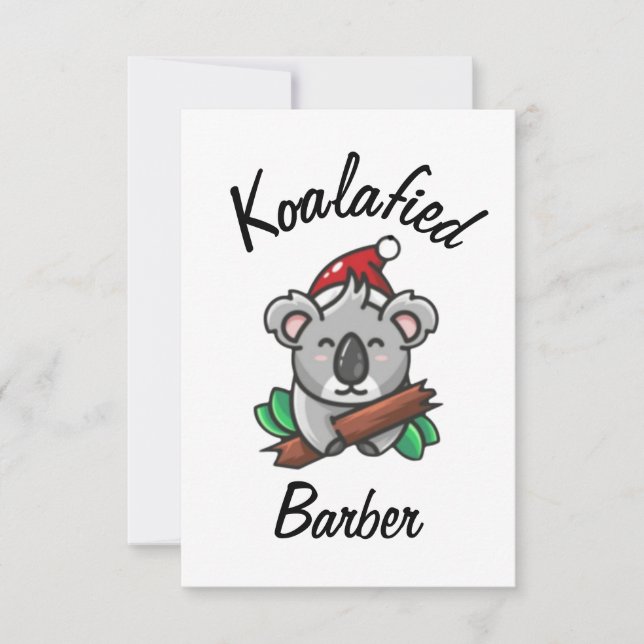 Carte de barbier Koalafied (Devant)