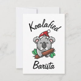 Carte de barista koalifiée