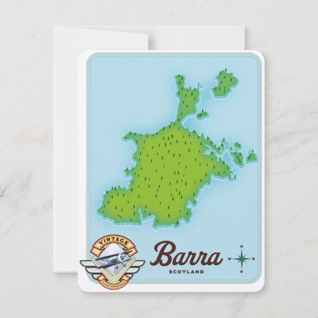 Carte de Barra Écosse (Devant)