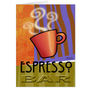 Carte de barre de café express