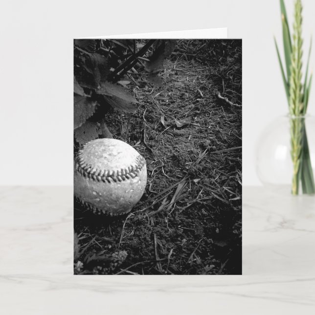 Carte de base-ball de joyeux anniversaire (Devant)