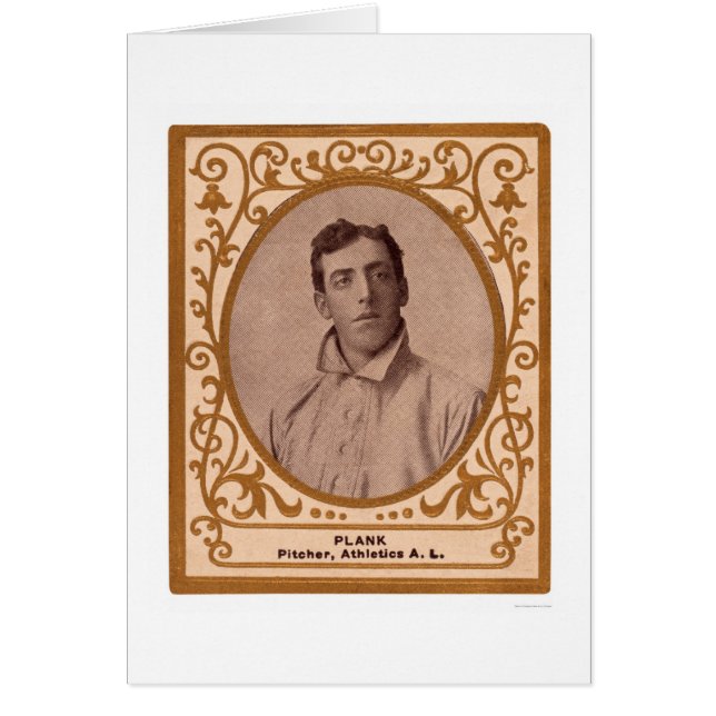 Carte de base-ball de planche d'Eddie 1909 (Devant)