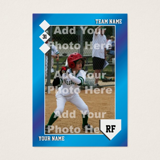 Carte de base-ball personnalisée (Devant)