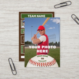 Carte de base-ball personnelle (statistiques de ba