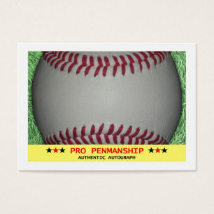 Carte de base-ball standard d'autographe de