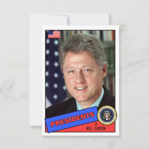 Carte de baseball Bill Clinton