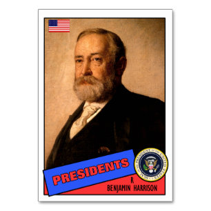 Carte de baseball de Benjamin Harrison