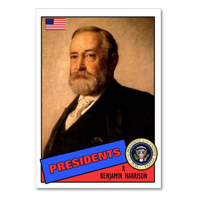 Carte de baseball de Benjamin Harrison (Par défaut)