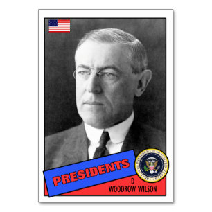 Carte de baseball de Woodrow Wilson