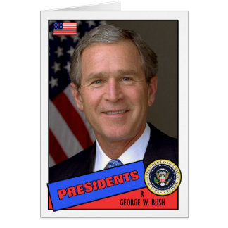 Carte de baseball George W. Bush