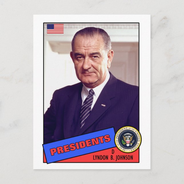 Carte de baseball Lyndon B. Johnson (Devant)