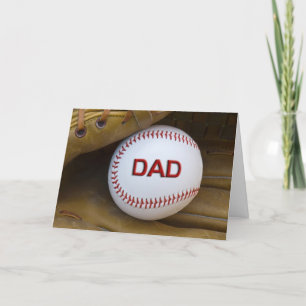 Carte de baseball pour papa