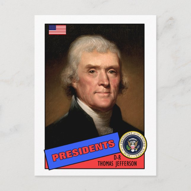 Carte de baseball Thomas Jefferson (Devant)