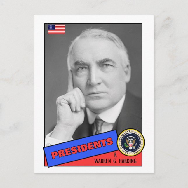 Carte de baseball Warren G. Harding (Devant)