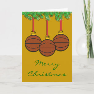 Carte de basket de Noël
