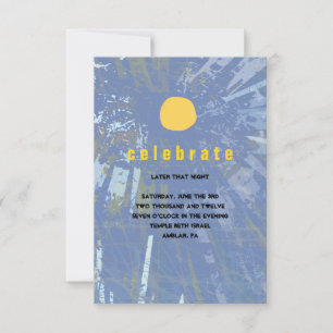 Carte de Bat mitzvah du Sunset Tree of Life Bar