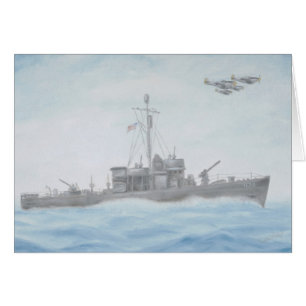 Carte de bateau de WWll