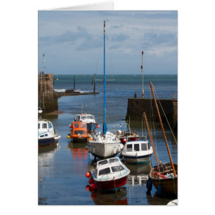 Carte de bateaux de port de Lynmouth