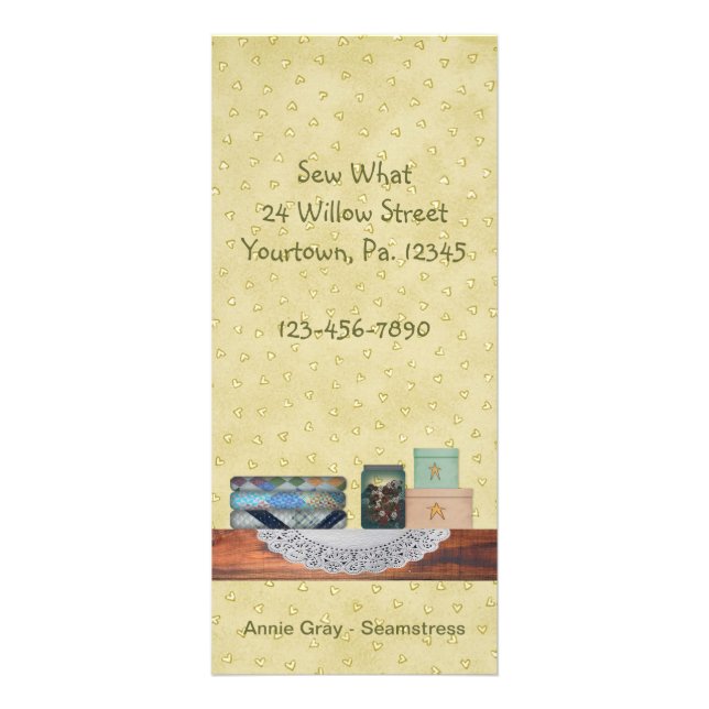 Carte de bâti de couture du pays (Devant)