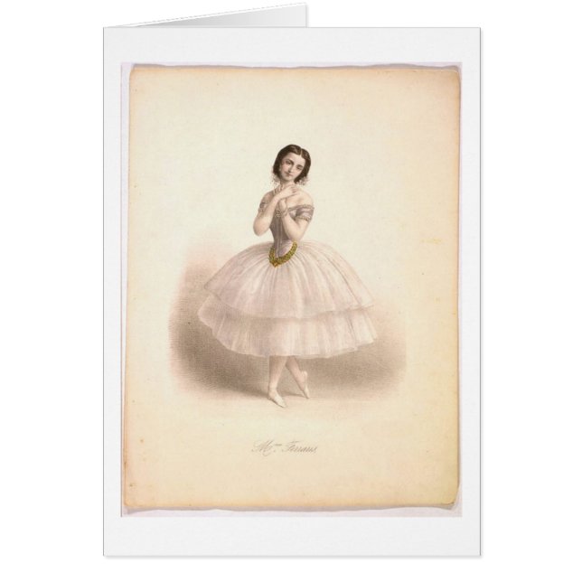 Carte de beauté de ballerine (Devant)