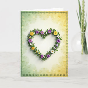 Carte de Beauté Florale du Cœur