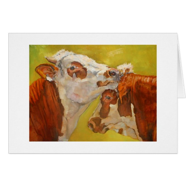 Carte de beaux-arts de bétail (Devant horizontal)