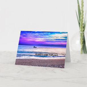 Carte de beaux-arts de joyeux anniversaire