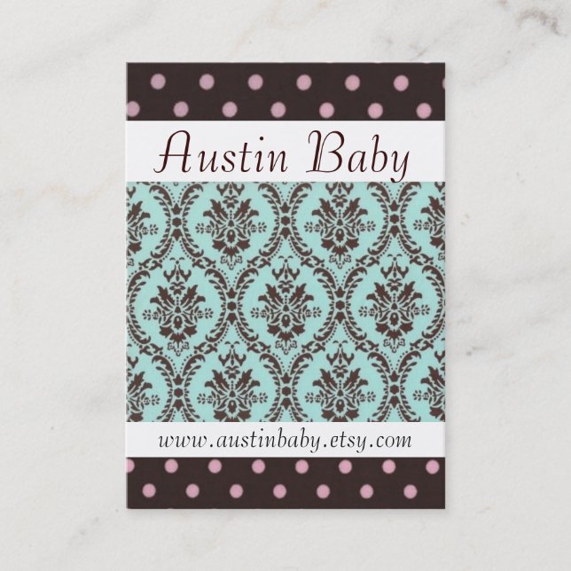 Carte de bébé d'Austin (Devant)