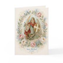 Carte de Bénédiction Catholique Saint-Michel Archa