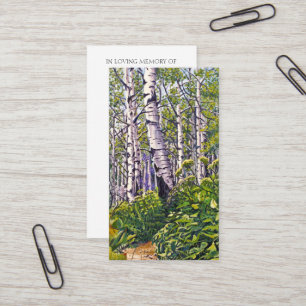 Carte de bénédiction de la prière commémorative