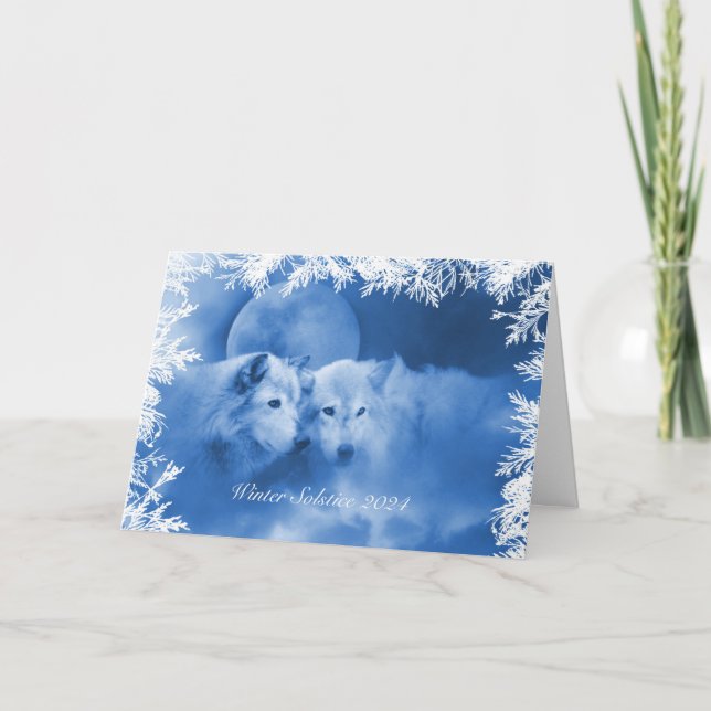 Carte de Bénédiction de solstice d'hiver 2024 avec (Devant)