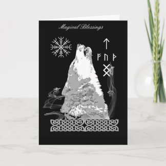 Carte de bénédiction du loup viking