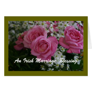 Carte de bénédiction du mariage irlandais
