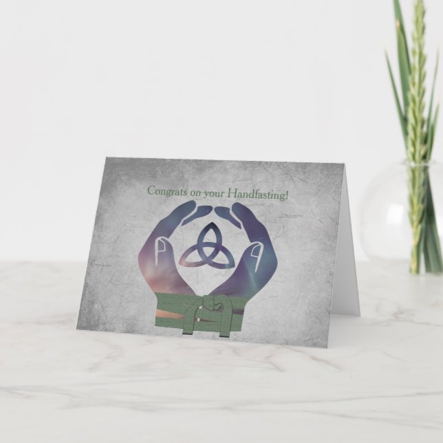 Carte de bénédictions de Handfasting d'éternité (Devant)