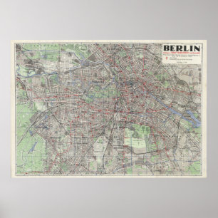 Carte de Berlin 1930, Carte d'Allemagne, Art mural