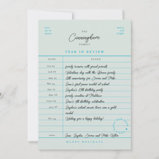 Carte de bibliothèque Bilan annuel Fête de fin d'a