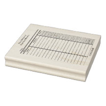 Carte de bibliothèque personnalisée - Tampon en bo