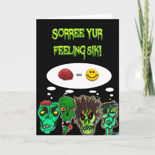 Carte de bien-être pour les zombies