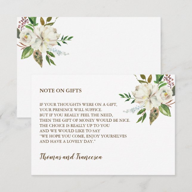 Carte de bien-être rustique (Devant / Derrière)