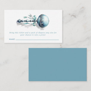 Carte de billet Blue Baby Rattle Boy Diaper