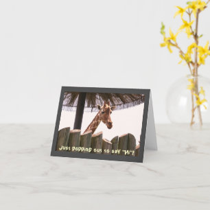 Carte de billet Giraffe